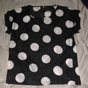 Black & White Polka Dot Blouse